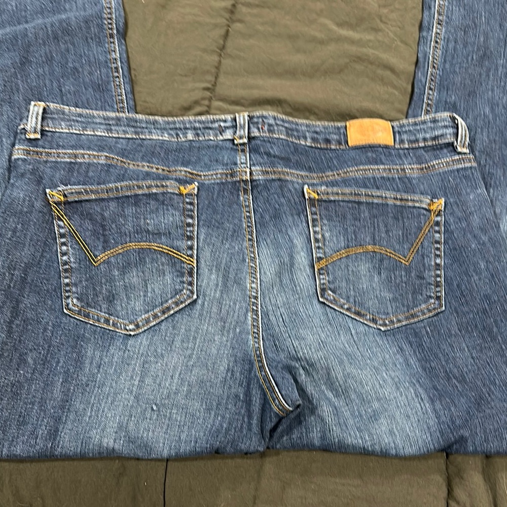 Dickies Blue Jeans with Yellow Accents (J220)